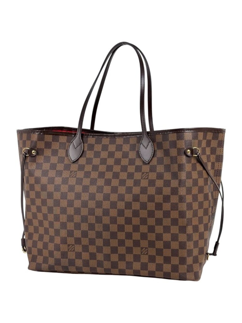 Louis Vuitton Neverfull GM Tote Shoulder Bag Damier Brown